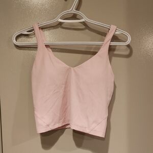 Lululemon Athletica Light Pink Crop Top/workout Bra